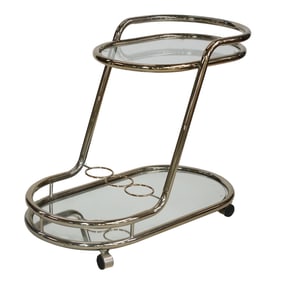 A Vintage Tubular Bar Cart