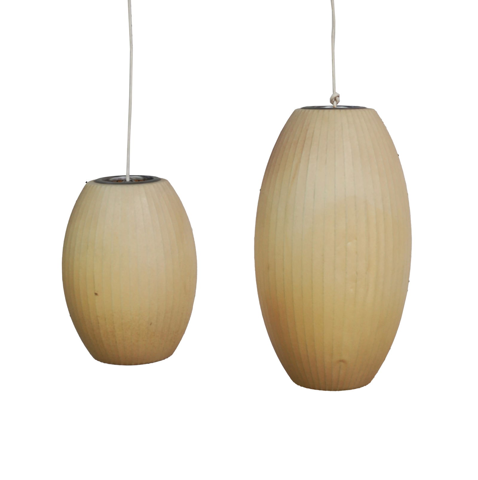 George Nelson for Herman Miller: Two Bubble Ceiling Light Fixtures (1 of 8)