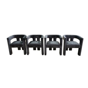 A Set of Four Contemporary Dining Armchairs