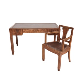 An Art Deco Desk and Chair