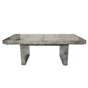 A Modernist Lacquered Goat Skin Dining Table