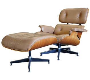 Charles Eames for Herman Miller: Lounge Chair 670 and Ottoman 671