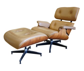 Charles Eames for Herman Miller: Lounge Chair 670 and Ottoman 671