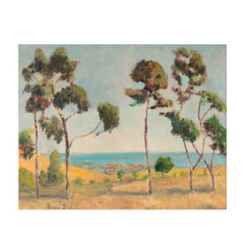 Bessie Mona Ginsburg Lasky (1888-1972): Pacific Coast Landscape