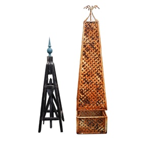 Two Obelisk-form Garden Trellises