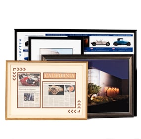 Four Mullin Automotive Museum Framings