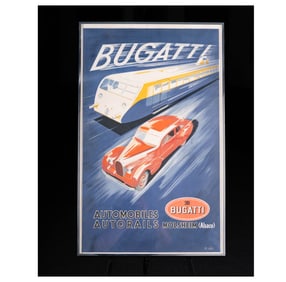 Bugatti Automobiles Autorails Molsheim (Alsace) Poster