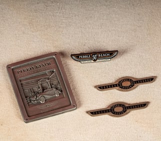Pebble Beach Concours d'Elegance Three Dash Plaques