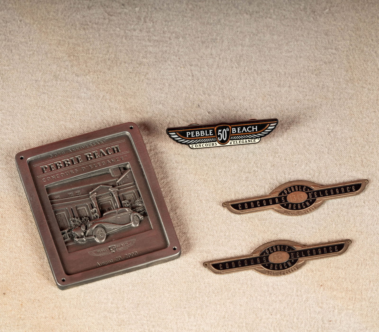 Pebble Beach Concours d'Elegance Three Dash Plaques (1 of 9)