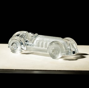 Daum France Crystal Monoplace LeMans Car Model