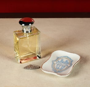 Voisin Porcelain Dish and Delahaye Perfume Bottle