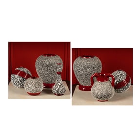 Paul Milet for Sevres Group of Seven Vases