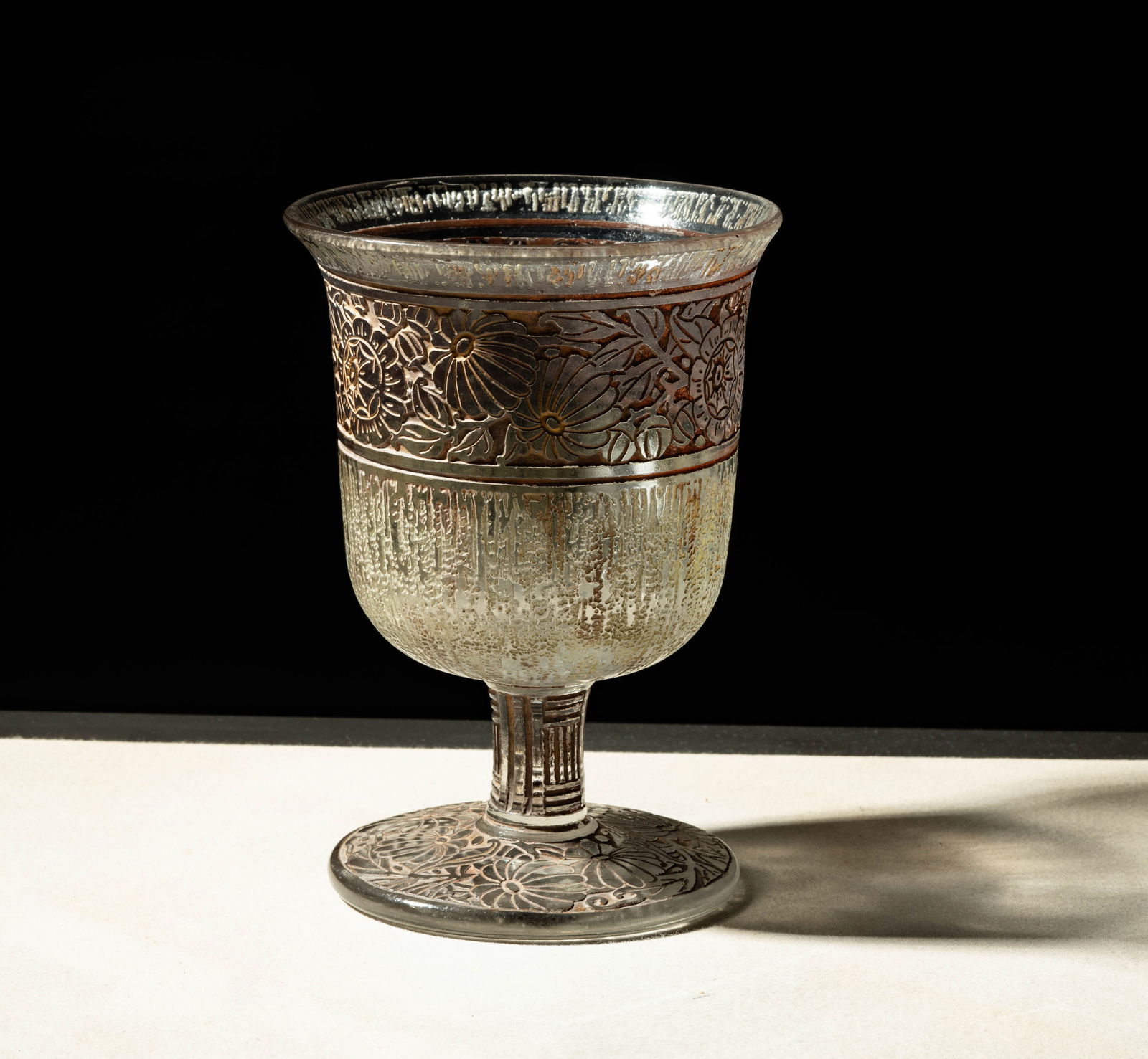 Daum Nancy Acid Etched Chalice Vase (1 of 8)
