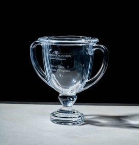 Beverly Hills Greystone Mansion Best of Show Tiffany Trophy Vase