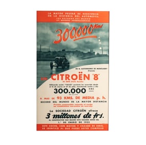 Spanish Citroën 8 Petite Rosalie at Montihery Poster