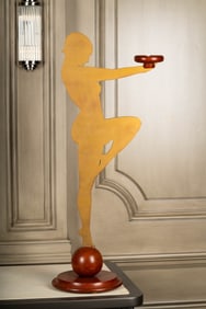 Painted Nude Smoking Stand