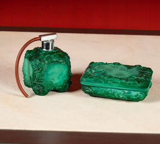 Bohemian Deco Perfume Bottle and Jewelry Box