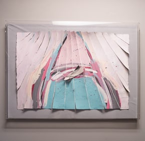 Jack Schultz (American, 20th Century): Mixed Media Abstract