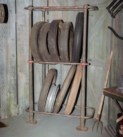 Ettore Bugatti Tire rack