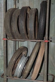 Group of Vintage Tires and Rims