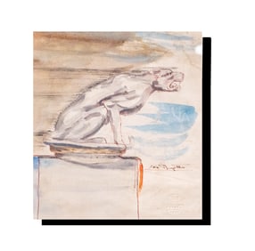 Lidia Bugatti (1907-1972): Seated Panther Radiator Mascot
