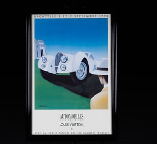 Automobiles Classiques Avec Louis Vuitton Exhibition Poster