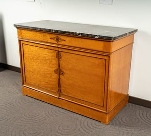 Neoclassical Marble Top Commode