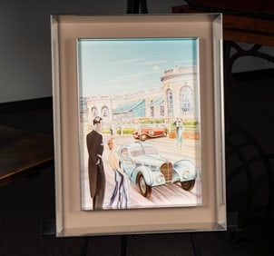 Francois Bruere (French, B. 1961): Bugatti Atlantic