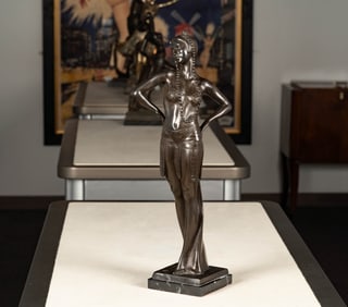 Bronze Figure of a Deco Woman