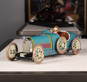 Bugatti Race Car Wind-Up Toy