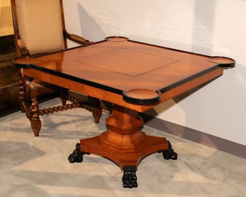 Peter Mullin's Office Paw Foot Game Table