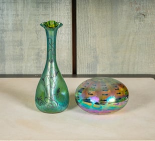 Two Art Glass Vases