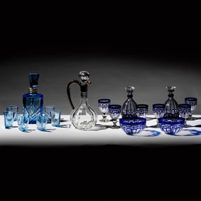 Group of Glass Decanter Sets