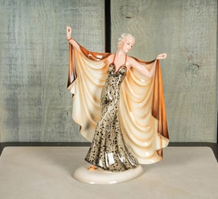 Keramos Austrian Porcelain Lady Figure