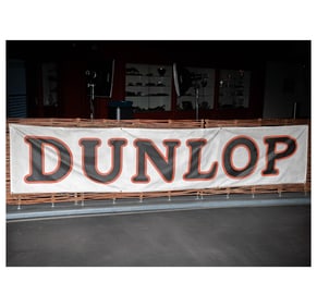 Dunlop Automobilia Advertising Banner