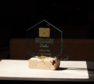 Concours D'Elegance Dallas First in Class Trophy