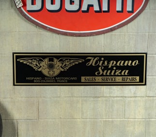 Hispano Suiza Motorcars Sign