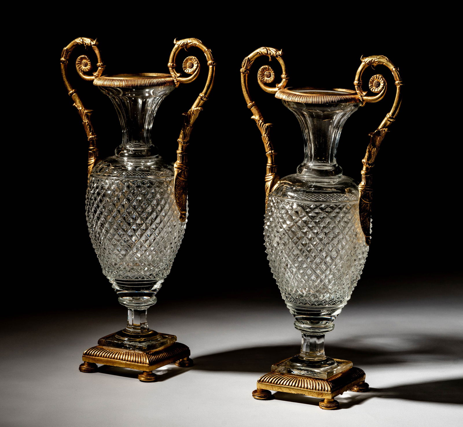 A Pair of Cut Crystal Urns (1 of 11)