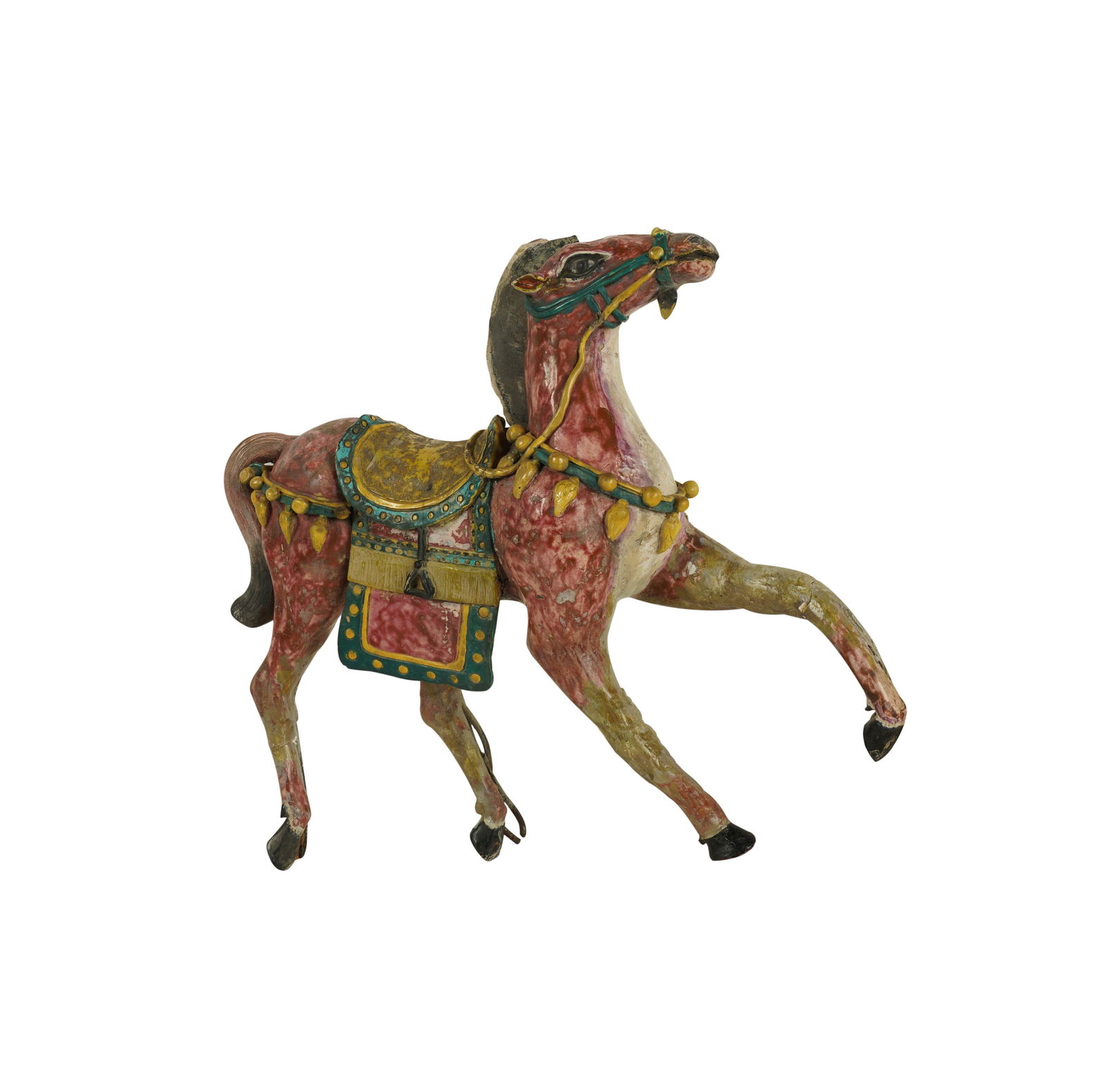 A Sancai Glazed Pottery Horse Roof Tile (1 of 8)
