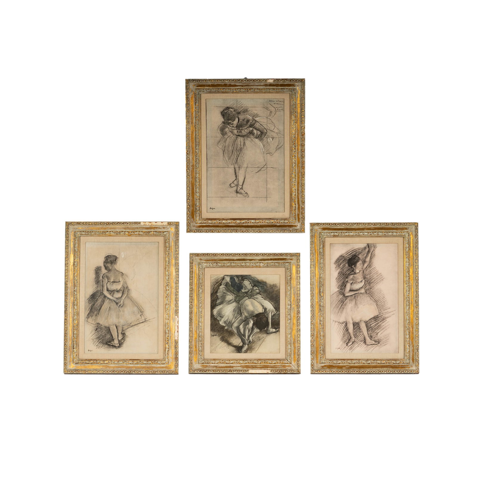 After Edgar Degas Four Lithographs of Ballerinas (1 of 20)