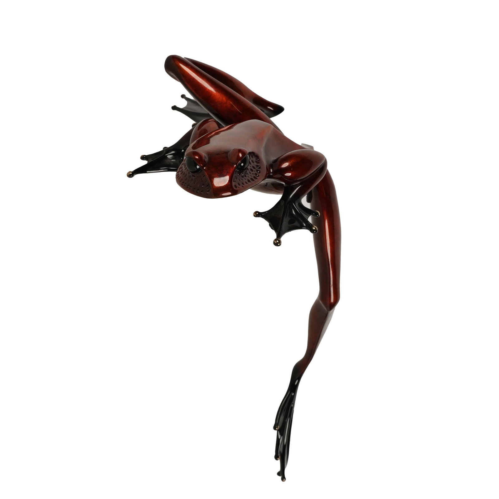 Tim "Frogman" Cotterhill, British b.1950, Hung Over Scuplture: Tim "Frogman" Cotterhill British b.1950 Hung Over Scuplture bronze signed and number 10/500 to underside 18 1/2 x 13 x 9 in. (47 x 33 x 22.9 cm.)