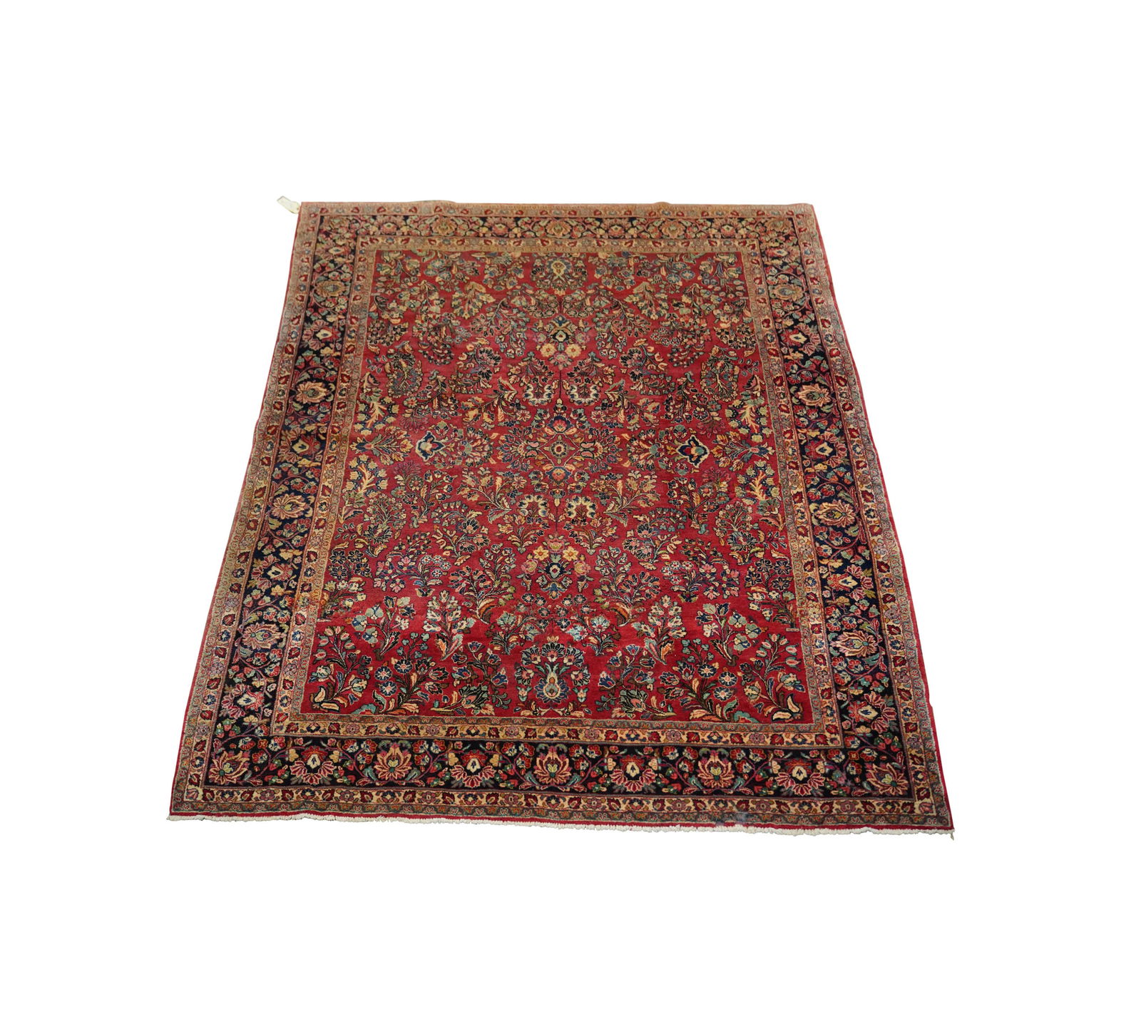 A Large Persian Style Red and Blue Area Rug (1 of 11)
