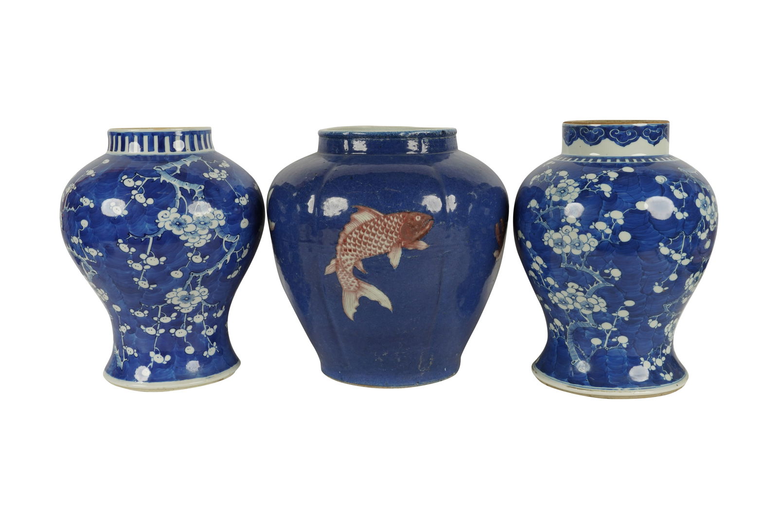 Three Blue and White Porcelain Jars (1 of 13)