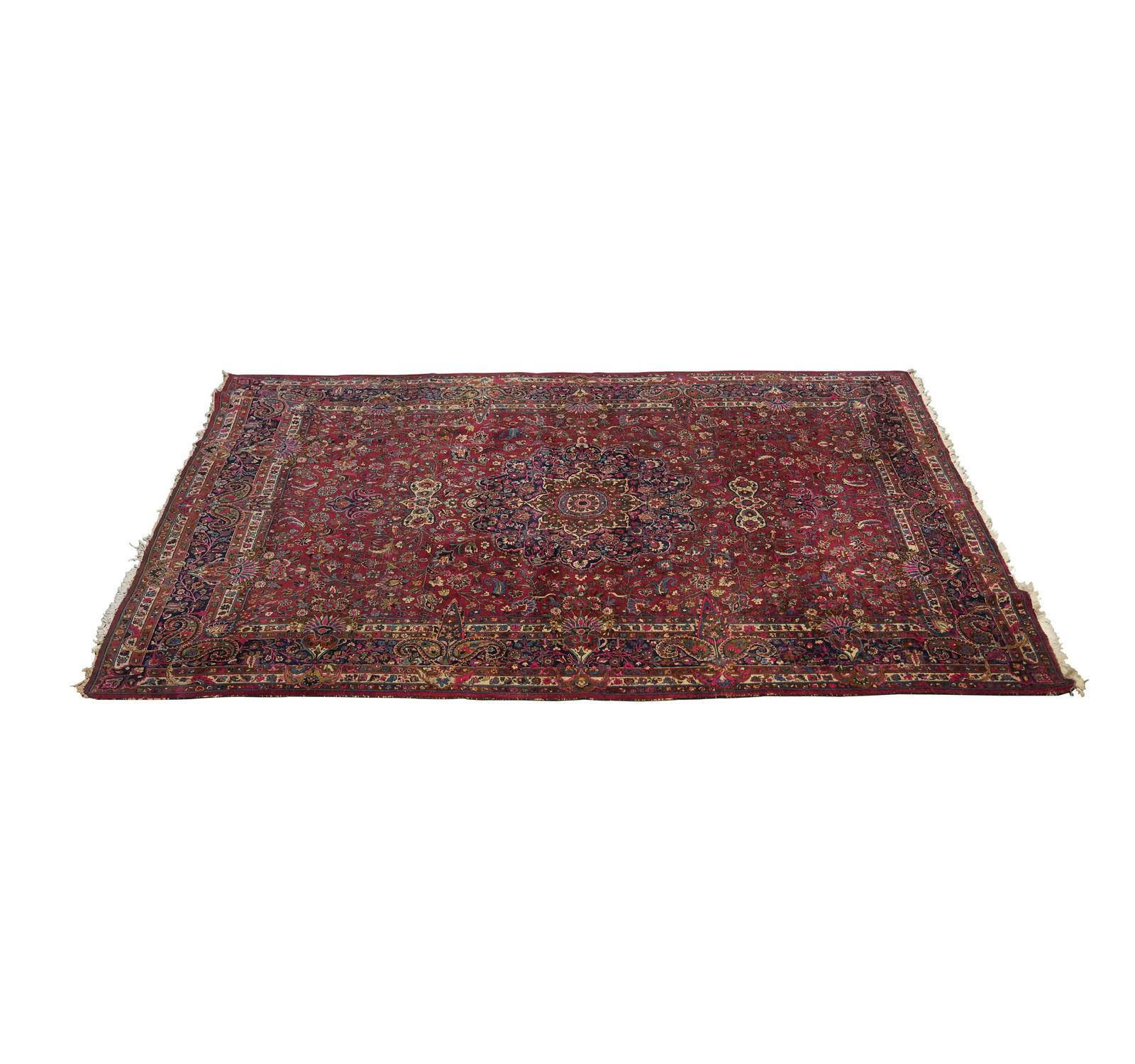 A Large Persian Style Red and Blue Area Rug (1 of 11)