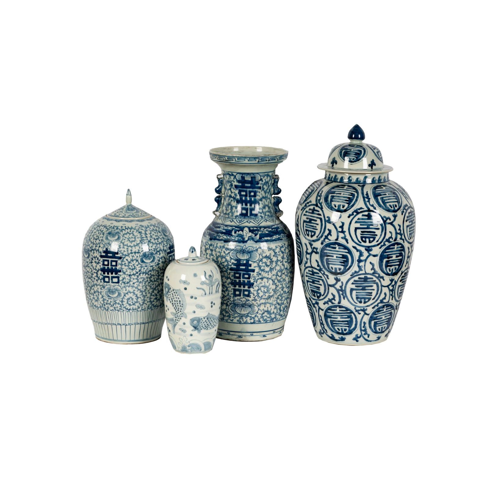 A Group of Chinese Blue and White Porcelain Vessels (1 of 14)