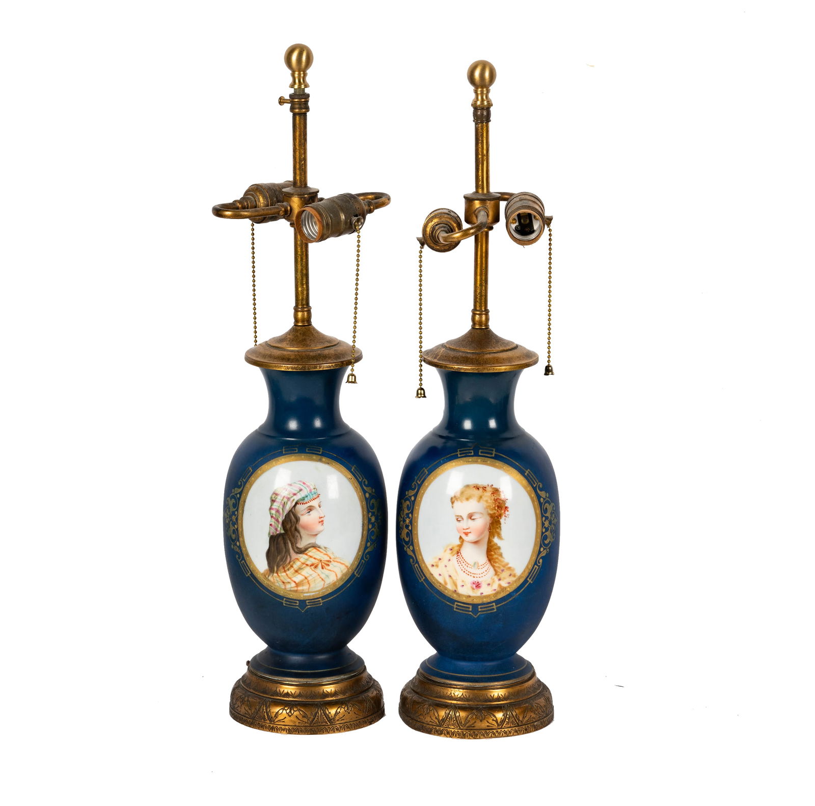 A Pair of Sevres-Style Porcelain Urns (1 of 6)