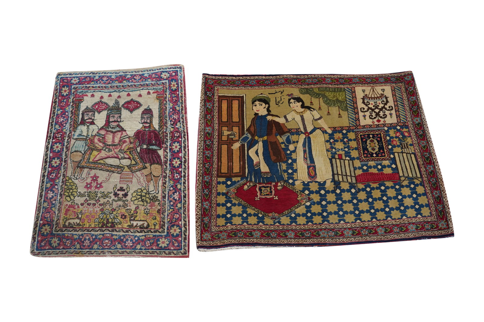 Two Kirman Pictorial Rugs (1 of 8)