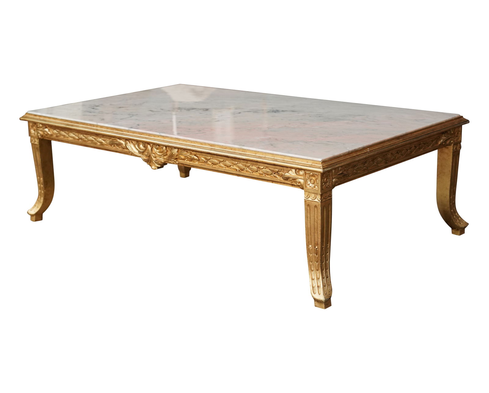 A Neoclassical-Style Giltwood Coffee Table (1 of 9)