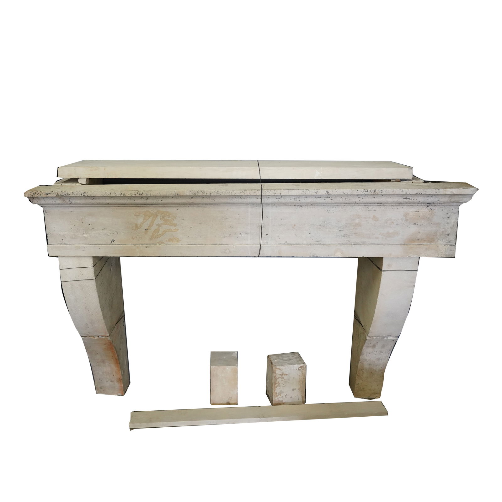 A French Carved Stone Fireplace Surround (1 of 6)