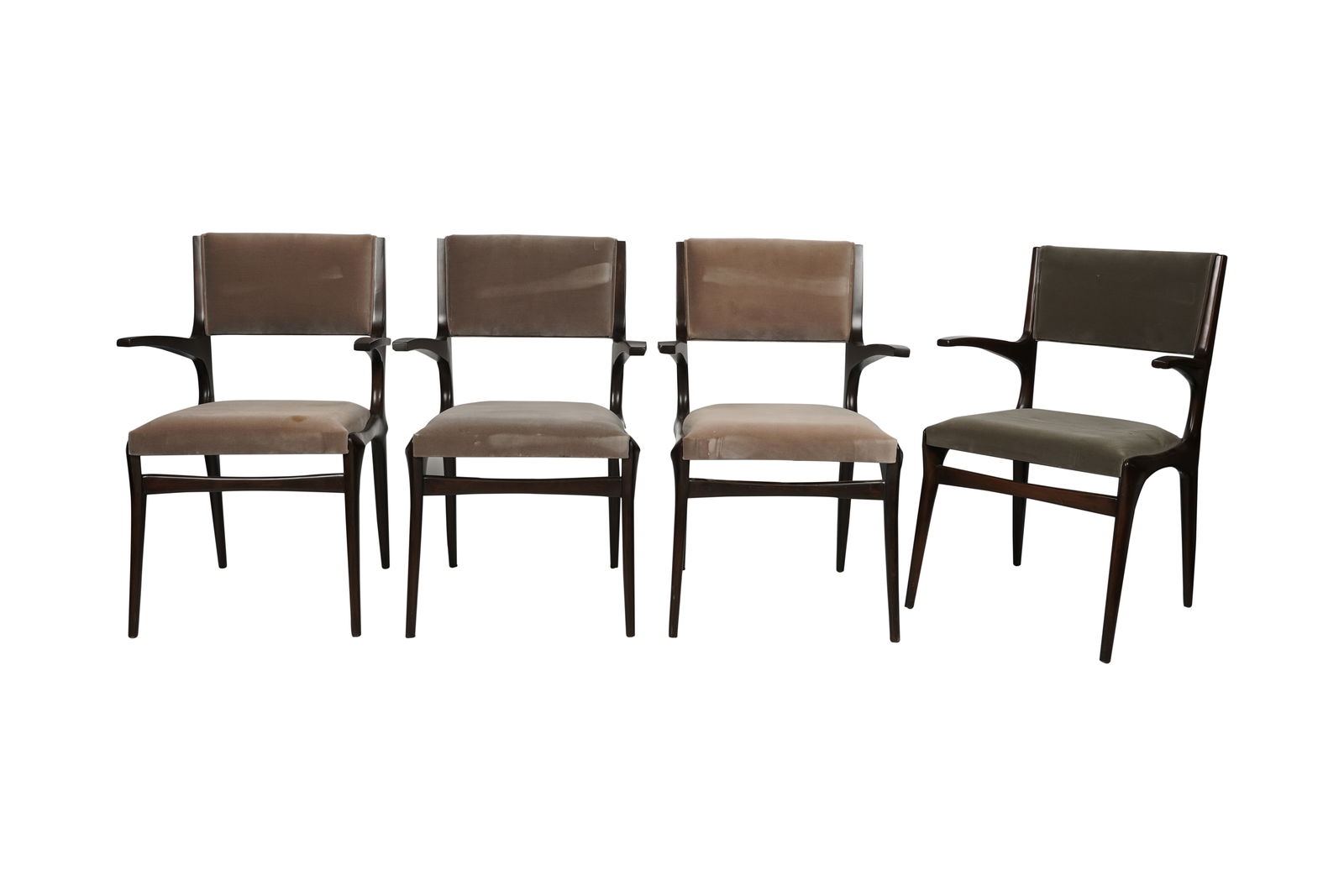 A Set of Four Carlo de Carli Velvet Upholstered Armchairs (1 of 10)